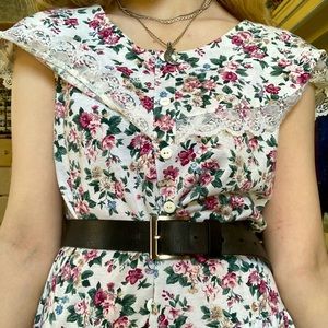 vintage 80s cottage core dress!